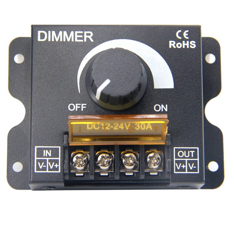 ZOOKOTO 12V/24V DC 30A LED PWM Dimmer Controller Dimming Controller for Single Color LED Strip Lights Single Channel 5050 3538 5630 Color Light Ribbon - Image 5